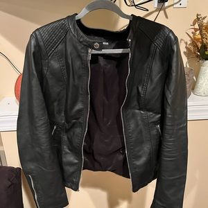 Express black leather Jacket in good condition